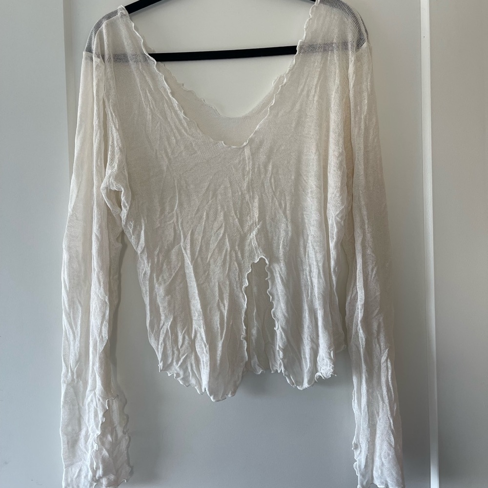 Boho see through top